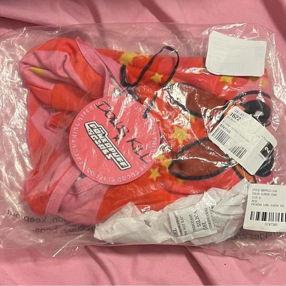 NWT - The Powerpuff Girls Girl Squad Long Sleeve Crop Top - XL - Picture 4 of 6